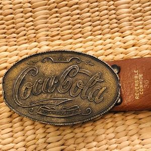 VINTAGE COCA COLA BELT BUCKLE W/Belt